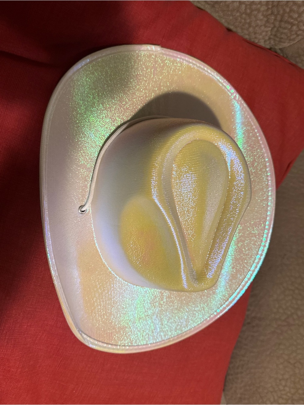 Iridescent White Cowboy Hat - Women Accessories